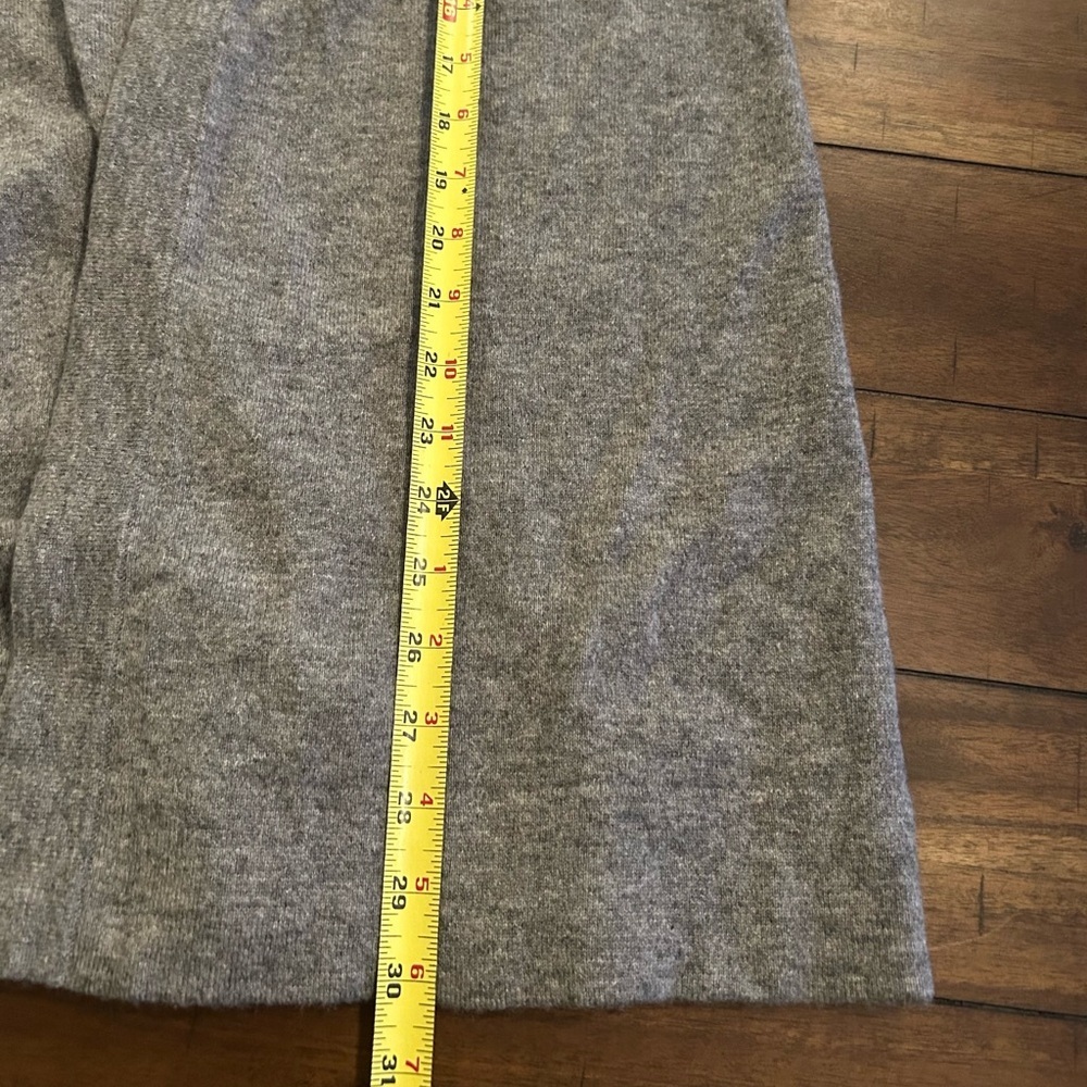 J. Jill Cashmere Sweater Size Medium Gray Open Front Cardigan - Picture 3 of 10
